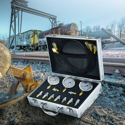 TKS-3 - Reliable Hydraulic Test Kit with 3 Gauges, 250-600 Bar Capacity