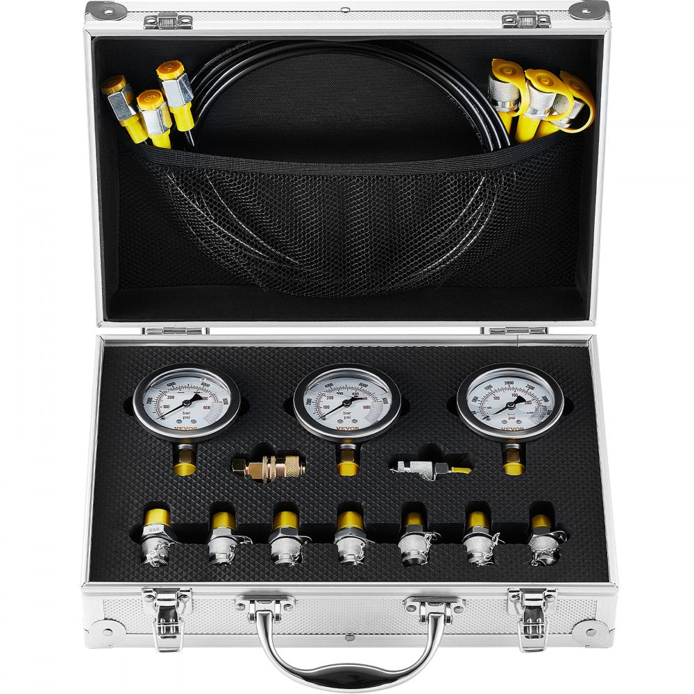 TKS-3 - Reliable Hydraulic Test Kit with 3 Gauges, 250-600 Bar Capacity