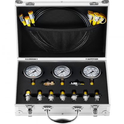 TKS-3 - Reliable Hydraulic Test Kit with 3 Gauges, 250-600 Bar Capacity