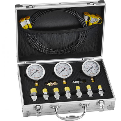 TKS-3 - Reliable Hydraulic Test Kit with 3 Gauges, 250-600 Bar Capacity