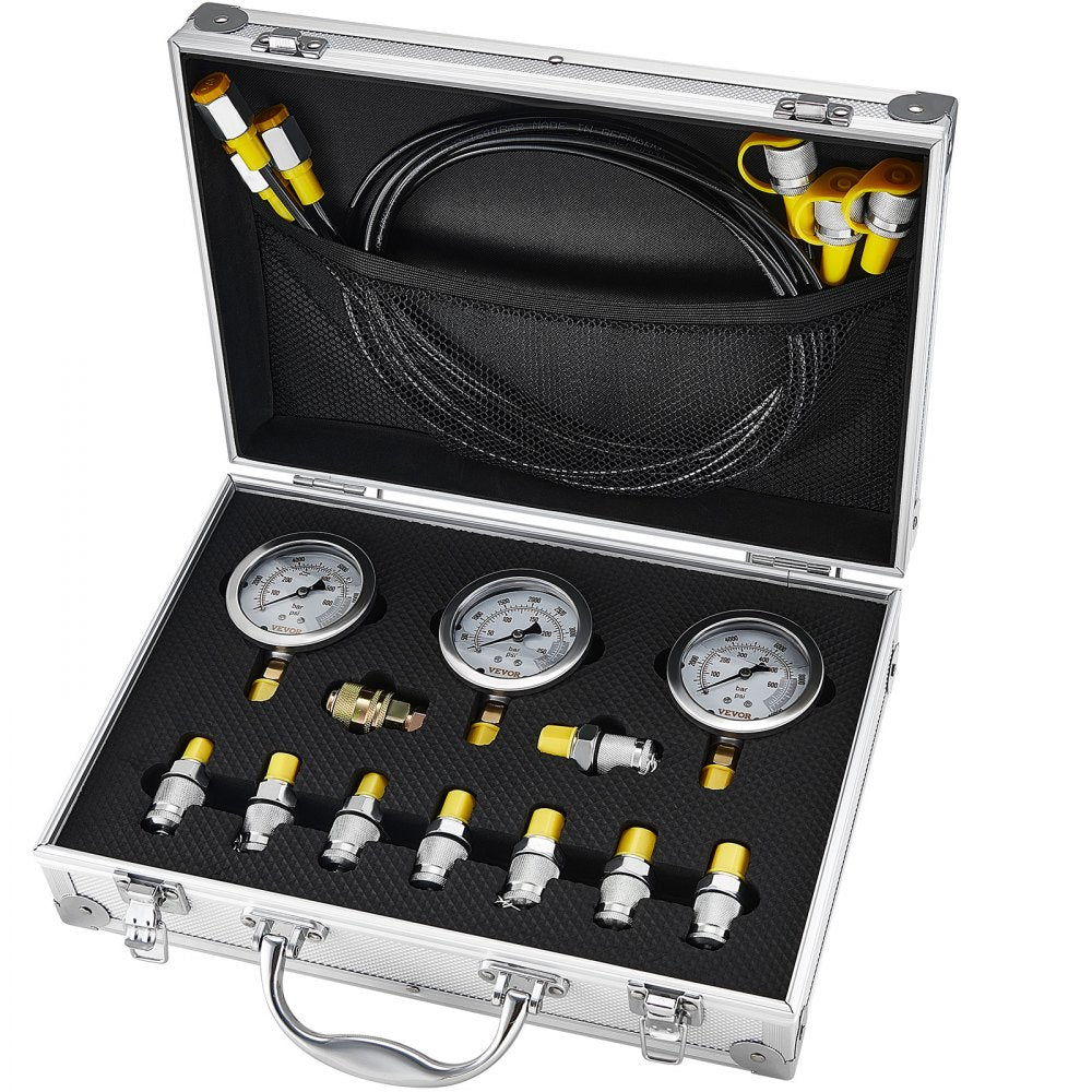TKS-3 - Reliable Hydraulic Test Kit with 3 Gauges, 250-600 Bar Capacity