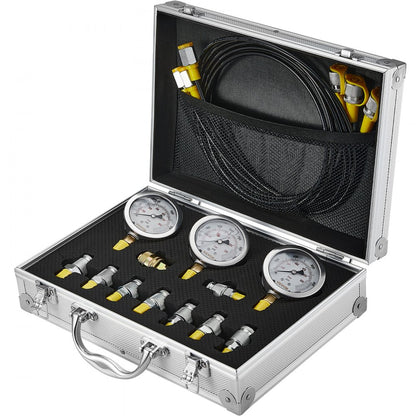TKS-3 - Reliable Hydraulic Test Kit with 3 Gauges, 250-600 Bar Capacity