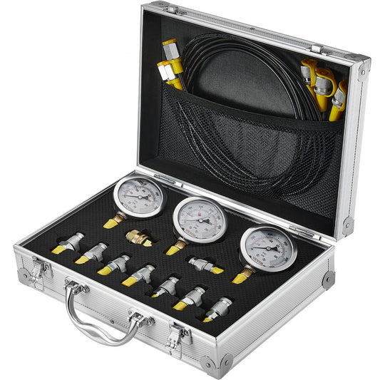 TKS-3 - Reliable Hydraulic Test Kit with 3 Gauges, 250-600 Bar Capacity