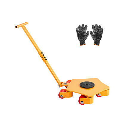 5T - Heavy-Duty Machinery Skate, 8800 lbs Capacity, 360° Rotating Wheels