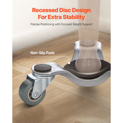 XY-11 - Heavy-Duty 440 lbs Steel Furniture Dolly with Precision Wheels