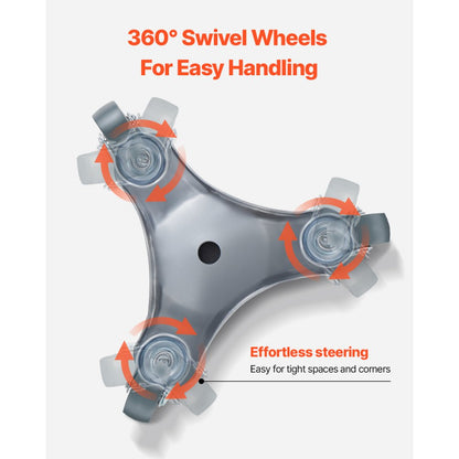 XY-11 - Heavy-Duty 440 lbs Steel Furniture Dolly with Precision Wheels