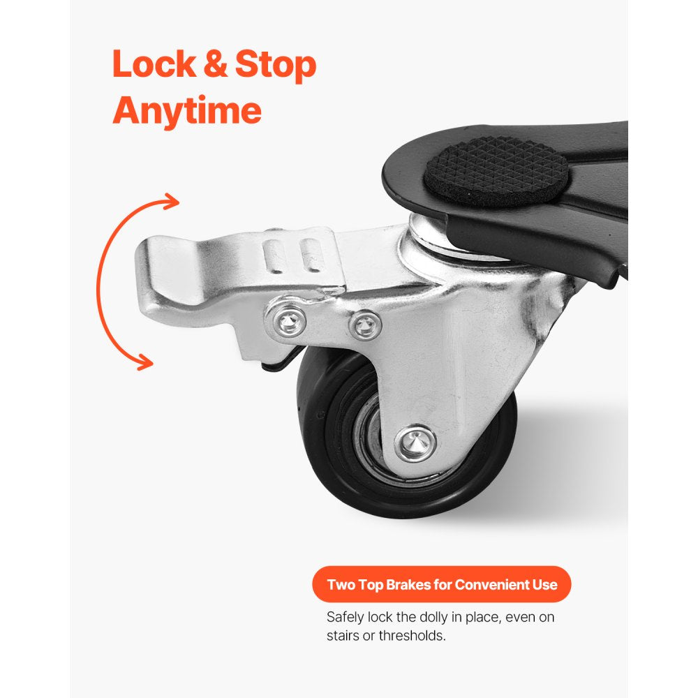 XY-10 - Heavy Duty 5-Wheel Furniture Dolly with 1200 lbs Capacity