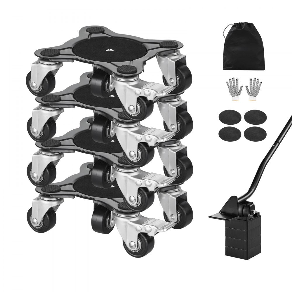 XY-10 - Heavy Duty 5-Wheel Furniture Dolly with 1200 lbs Capacity