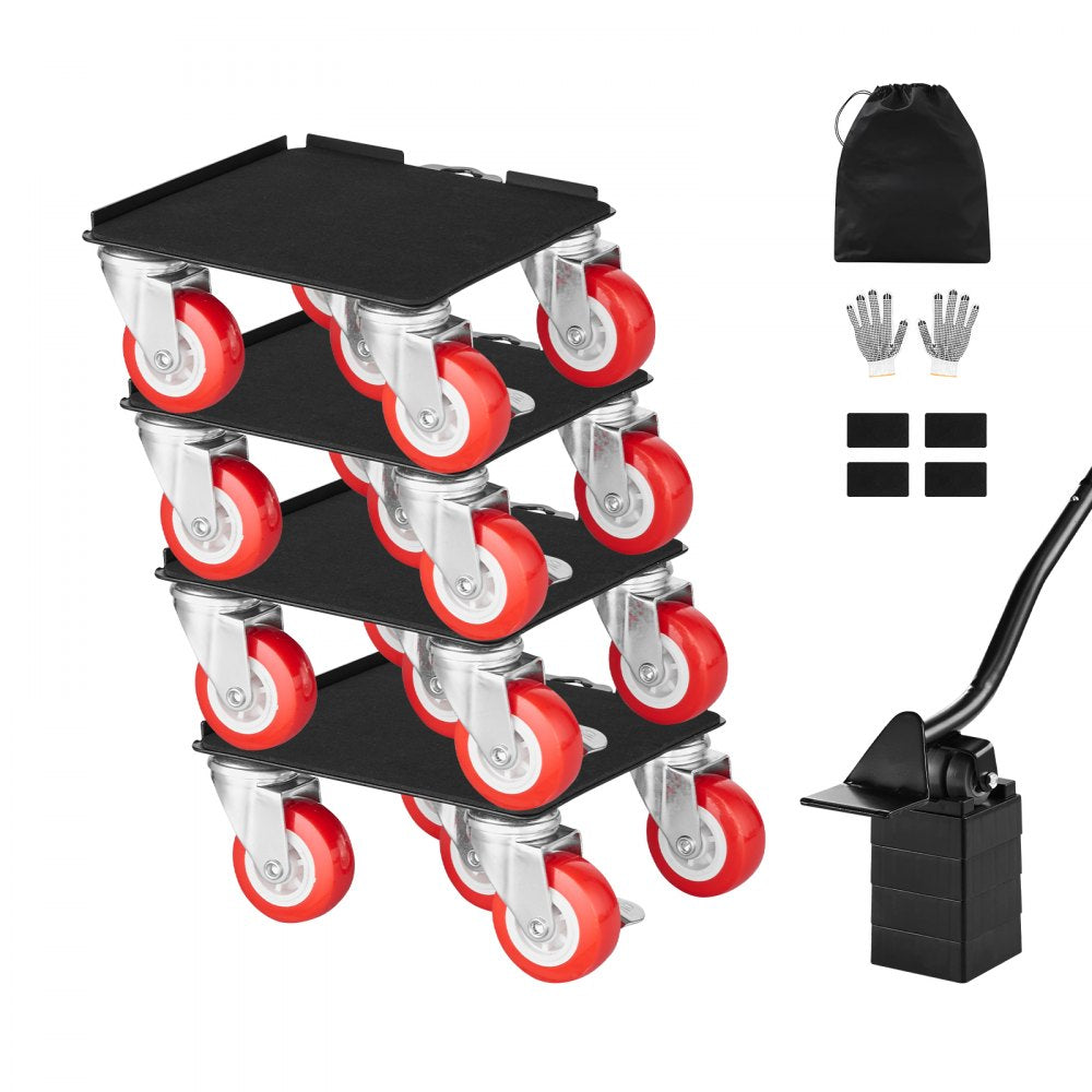 XY-8 - Heavy Duty 5-Wheel Furniture Dolly with 3474 lbs Capacity