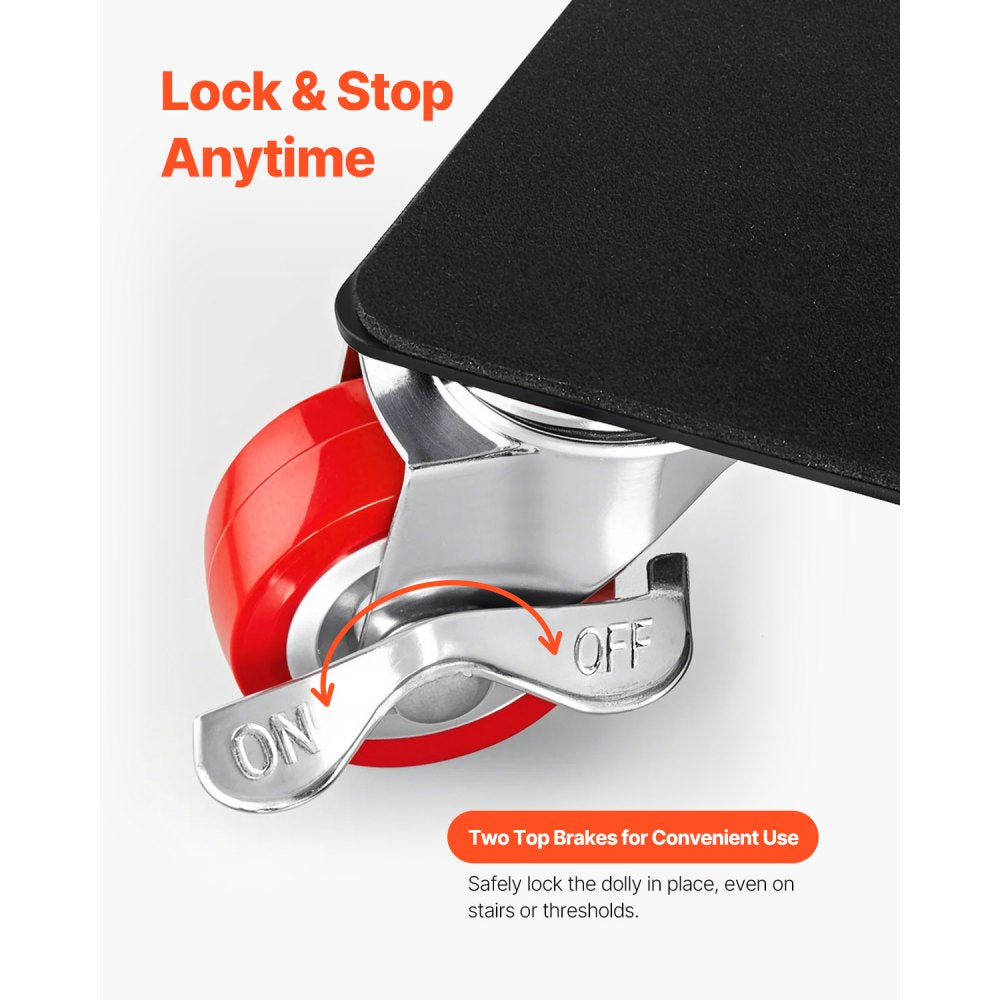 XY-7 - Heavy-Duty 1200 lbs Furniture Dolly with 5 Swivel Wheels