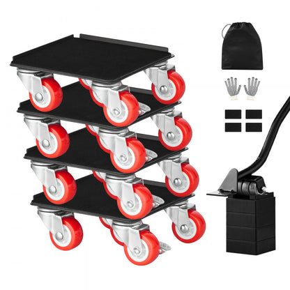 XY-7 - Heavy-Duty 1200 lbs Furniture Dolly with 5 Swivel Wheels