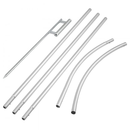 010783119732 - 16 ft Durable Anodized Aluminum Feather Flag Pole for Outdoor Use