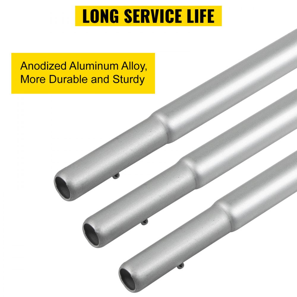 010890724362 - 16ft Durable Aluminum Feather Flag Pole with Ground Spike