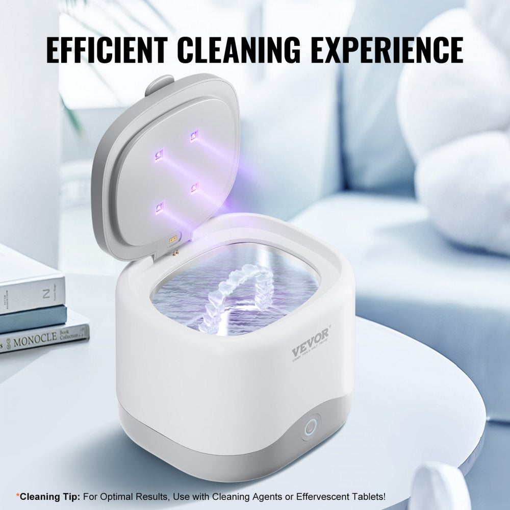 SJ-H6 - Compact Ultrasonic Cleaner for Jewelry & Dentures in Stainless Steel