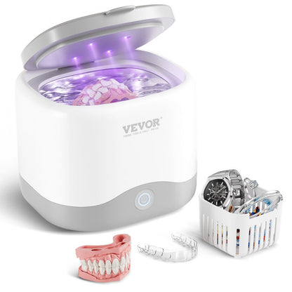 SJ-H6 - Compact Ultrasonic Cleaner for Jewelry & Dentures in Stainless Steel