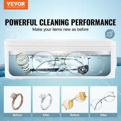 SJ-A1 - Powerful 16oz Ultrasonic Jewelry Cleaner for Sparkling Shine