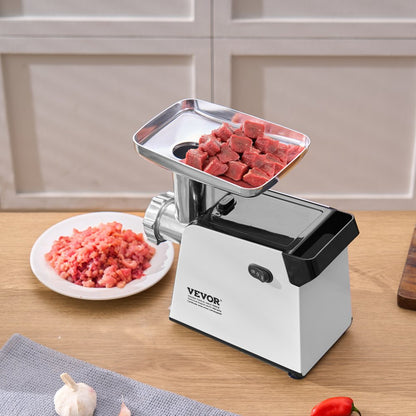 MG435 - 450W Stainless Steel Meat Grinder, 3 lbs/min, Home Kitchen Use