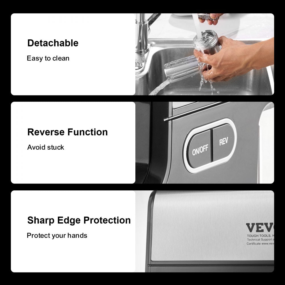 MG-6050R - 500W Electric Meat Grinder with SUS420 Blades, 4.2 lbs/min