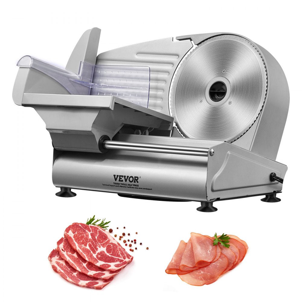 1A-FS201 - 180W Electric Meat Slicer with Adjustable 7.5" Stainless Steel Blade