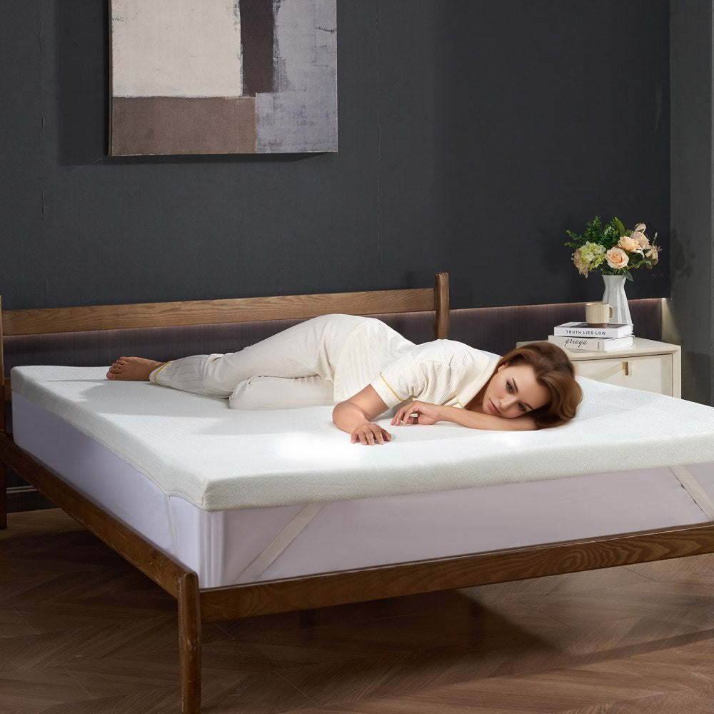 6080MV - 3" Cooling Gel Queen Memory Foam Mattress Topper, 60" x 80"