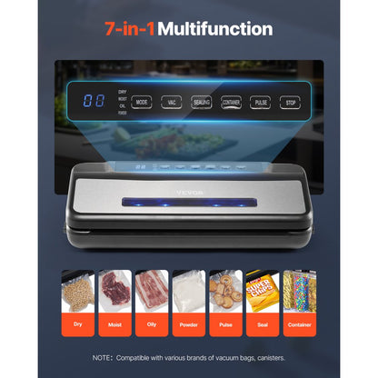 ZK-8861 - Compact 120W Vacuum Sealer with Strong Suction and Easy Control