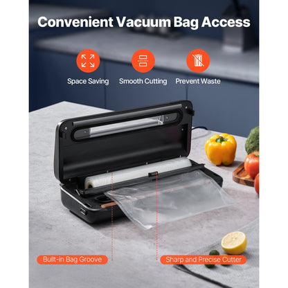 ZK-8861 - Compact 120W Vacuum Sealer with Strong Suction and Easy Control