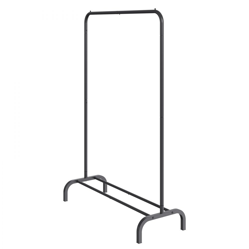 YD00016 - Heavy-Duty Mobile Garment Rack with Shelves and Rod