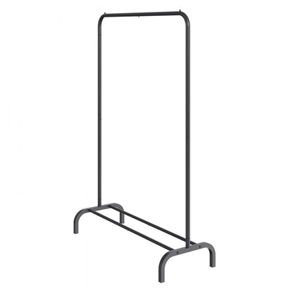 YD00016 - Heavy-Duty Mobile Garment Rack with Shelves and Rod