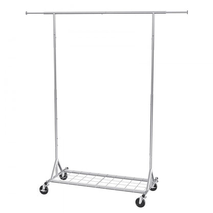 YD00017 - 57.2-74.1in Heavy-Duty Mobile Clothes Rack with Wheels