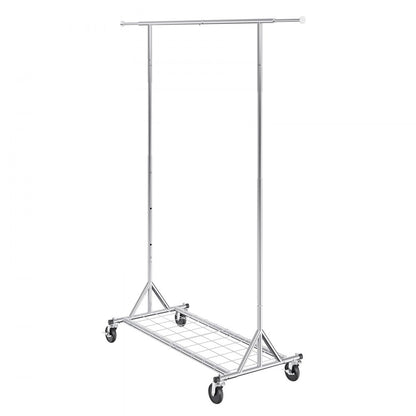 YD00017 - 57.2-74.1in Heavy-Duty Mobile Clothes Rack with Wheels