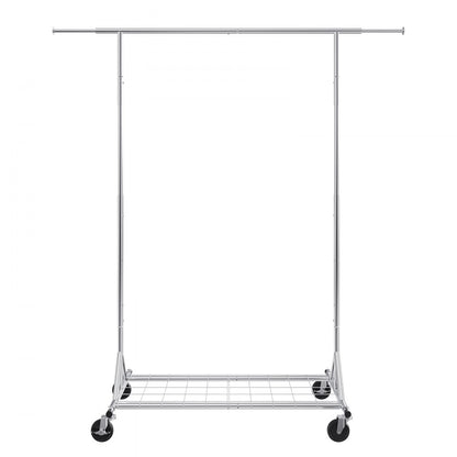 YD00017 - 57.2-74.1in Heavy-Duty Mobile Clothes Rack with Wheels