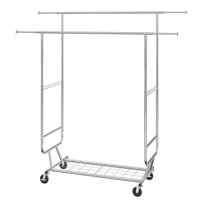 YD00018 - Adjustable Heavy Duty Clothes Rack, Holds 600 lbs, 56.8-73.5" Tall