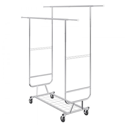 YD00018 - Adjustable Heavy Duty Clothes Rack, Holds 600 lbs, 56.8-73.5" Tall