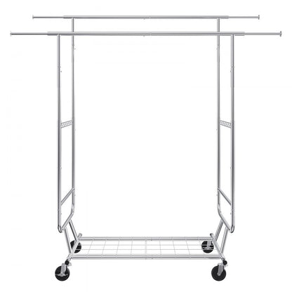 YD00018 - Adjustable Heavy Duty Clothes Rack, Holds 600 lbs, 56.8-73.5" Tall