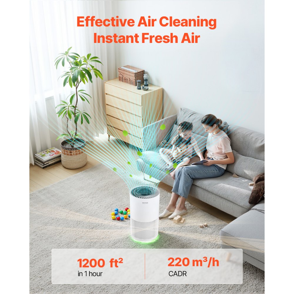 EPI235 - H13 HEPA Air Purifier with Smart Auto Mode for Home Use