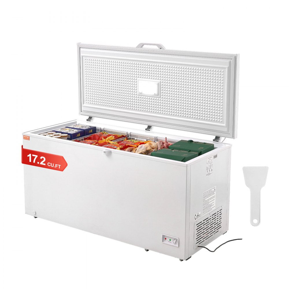 BD-505JA - 17.2 Cu.ft VEVOR Chest Freezer with Adjustable Thermostat