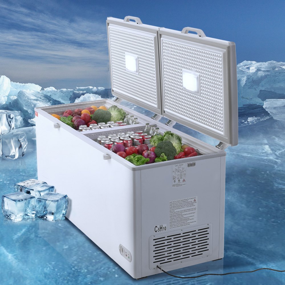 BD-600 - 19.8 Cu.ft VEVOR Chest Freezer with Lockable Split Doors