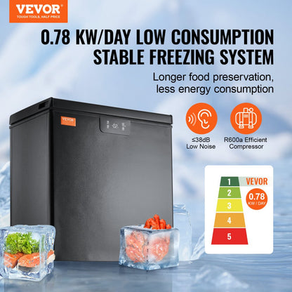 BD/BC-110EC - 5 Cu.ft Compact Chest Freezer with Digital Display and 2 Baskets