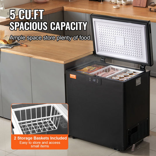 BD/BC-110EC - 5 Cu.ft Compact Chest Freezer with Digital Display and 2 Baskets
