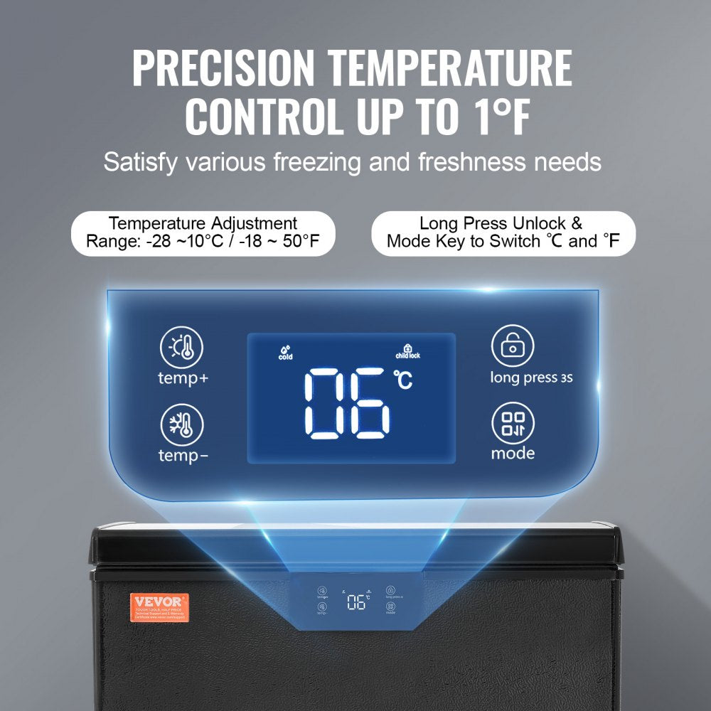 BD/BC-110EC - 5 Cu.ft Compact Chest Freezer with Digital Display and 2 Baskets