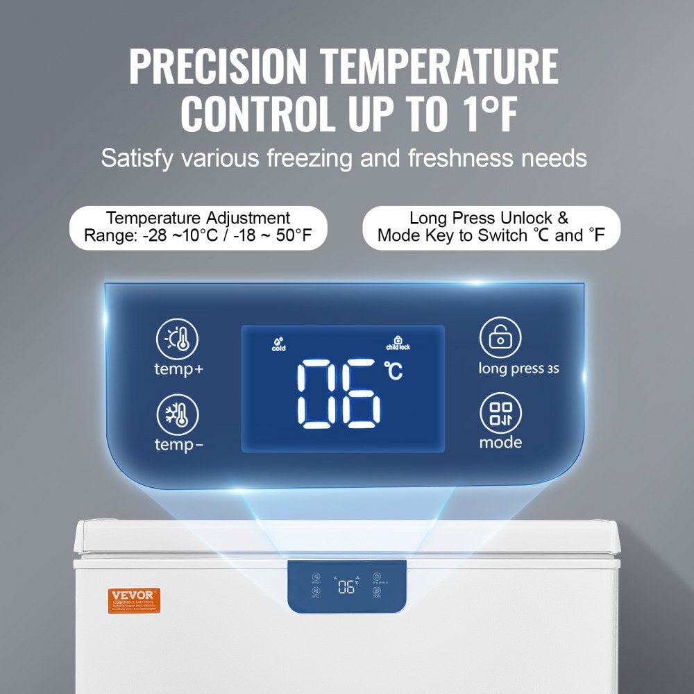 BD/BC-153EC - 7 cu.ft Compact Freezer with Digital Display & 2 Baskets