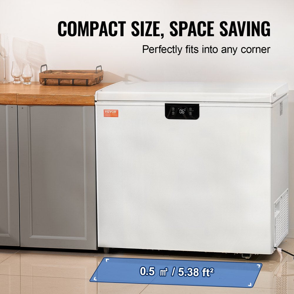 BD/BC-198EC - VEVOR 10 Cu.ft Compact Freezer with Digital Display and Baskets