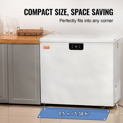 BD/BC-198EC - VEVOR 10 Cu.ft Compact Freezer with Digital Display and Baskets