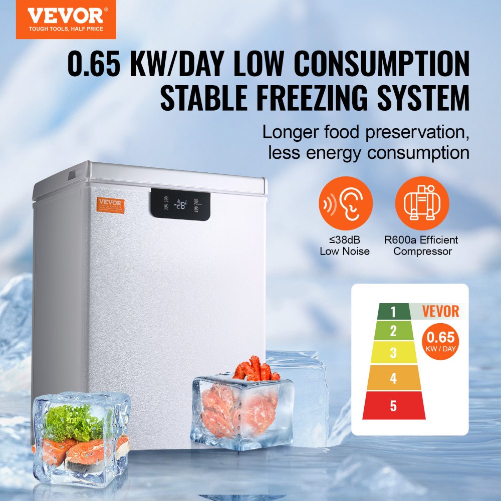 BD/BC-63EC - 3.5 cu.ft Compact Chest Freezer with Baskets & Temperature Control