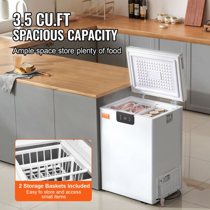 BD/BC-63EC - 3.5 cu.ft Compact Chest Freezer with Baskets & Temperature Control