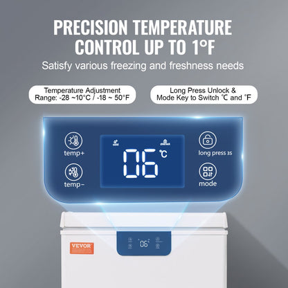 BD/BC-63EC - 3.5 cu.ft Compact Chest Freezer with Baskets & Temperature Control