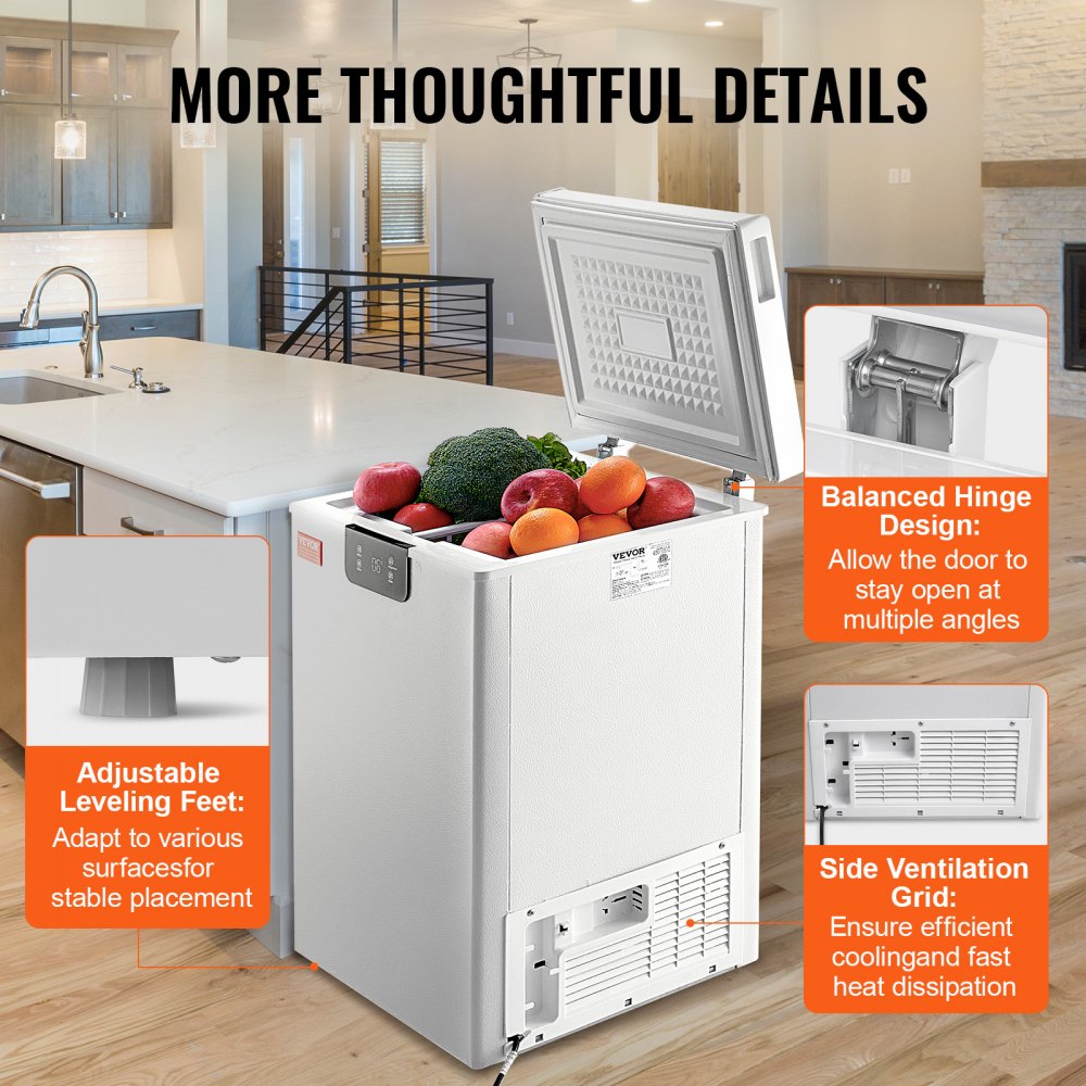 BD/BC-63EC - 3.5 cu.ft Compact Chest Freezer with Baskets & Temperature Control