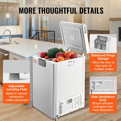 BD/BC-63EC - 3.5 cu.ft Compact Chest Freezer with Baskets & Temperature Control