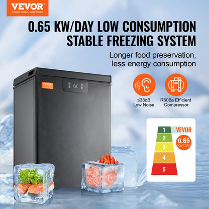 BD/BC-63EC - 2.22 Cu.ft VEVOR Compact Freezer with Baskets & Quiet Operation