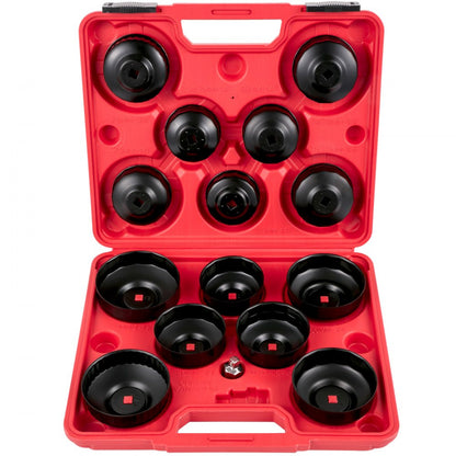 VV-OFSS-14 - 14-Piece Low-Profile Oil Filter Wrench Set for Vehicles